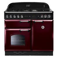 rangemaster 107030 100cm range classic dual fuel cranberry chrome