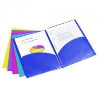 rapesco assorted bright a4 twin id files pack of 5 0788