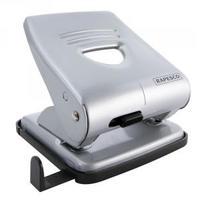 rapesco 827 2 hole metal punch silver 1023