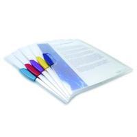 rapesco a4 assorted pivot clip files pack of 5 0786