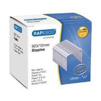 rapesco 923 series 12mm staples pack of 4000 s92312z3