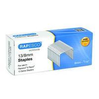 rapesco 8mm 138mm staples pack of 5000 s13080z3