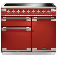 rangemaster 100220 100cm elise induction electric range cooker in red