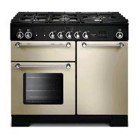 rangemaster 98800 100cm kitchener dual fuel range cream chrome