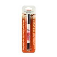 Rainbow Dust Orange Double-Ended Edible Food Pen