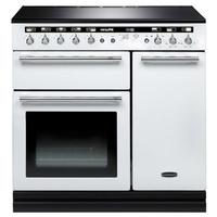 Rangemaster 104460 90cm HI LITE Induction Range Cooker White Chrome