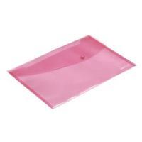 Rapesco Popper Wallet Foolscap Pastel Pink Pack of 5 0692