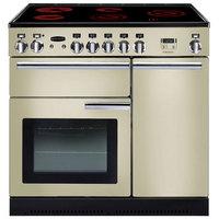 rangemaster 91820 90cm professional ceramic range cooker cream