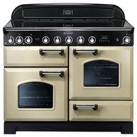 rangemaster 90440 110cm classic deluxe induction range in cream brass