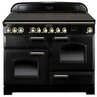 rangemaster 90430 110cm classic deluxe induction range in black brass