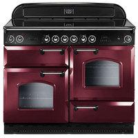 rangemaster 84560 110cm classic ceramic range cooker cranberry chrome