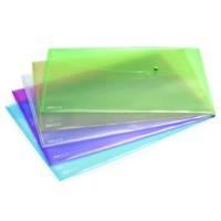 Rapesco A3 Assorted Pastel Popper Wallet Pack of 5 0697