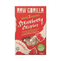 Raw Gorilla Strawberry Crispies, 250g