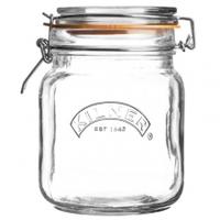 rayware kilner square clip top jar 10l 1 litre square jar single jar