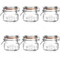 rayware kilner square clip top jar 500ml 500ml litre square jar 6 pack