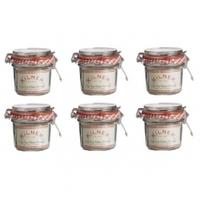 Rayware Kilner Round Clip Top Preserving Jar 350ml, Glass, 6 Pack