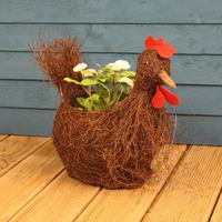 Ratan Rooster Shaped Garden Planter by Westwoods