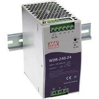 rail mounted psu din mean well wdr 240 24 24 vdc 10 a 240 w 1 x