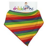 rainbow dribble ons designer bib