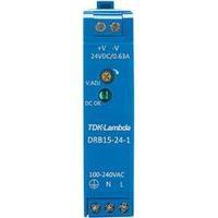 rail mounted psu din tdk lambda tdk lambda 24 vdc 063 a 15 w 1 x