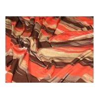 Rayon & Spandex Stretch Jersey Dress Fabric Burnt Orange