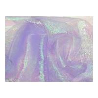 Rainbow Crystal Organza Fabric Purple
