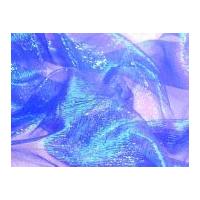 Rainbow Crystal Organza Fabric Royal Blue