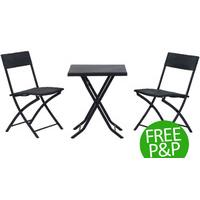 Rattan Garden Furniture Bistro Set - Free P&P