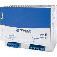 rail mounted psu din bicker elektronik bed3p 48024 24 vdc 20 a 480 w 3 ...