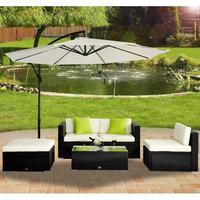 Rattan Wicker Outdoor Garden Furniture in Black