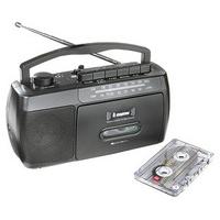 radio cassette player black