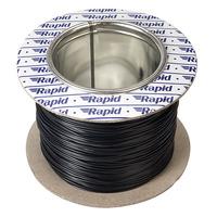 Rapid GW011500 10/0.1mm Equipment Wire Black 100m