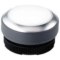 Rafi 1302700312200 Pushbutton Flat Lens Latch White LED IP65 Ø29.8...