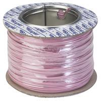 Rapid GW010330 Equipment Wire Single Core 1/0.6 Pink (Reel of 100m)