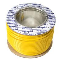 Rapid GW010630 Extra Flexible Wire Yellow 25m