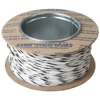 Rapid Equipment Wire 16/0.2mm White/Black 100m