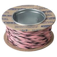 Rapid Equipment Wire 16/0.2mm Pink/Black 100m