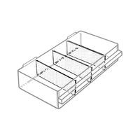 raaco 102049 50 x 134mm divider for drawer type 150 034 pack of 16