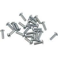 Raised head screws M2 8 mm Hex socket (Allen) Steel zinc plated 20 pc(s) TOOLCRAFT 839610