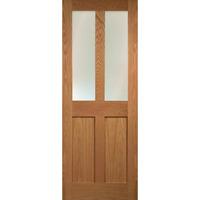 Raby Oak Veneer 2 Lite Glazed Interior Door 78in x 27in x 35mm (1981 x 686mm)