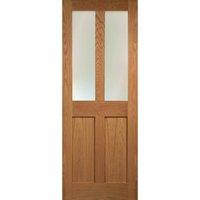 Raby Oak Veneer 2 Lite Glazed Interior Door 78in x 30in x 35mm (1981 x 762mm)