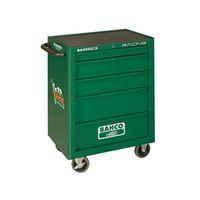 Racing Green 5 Drawer Tool Trolley With Inlays & Tools