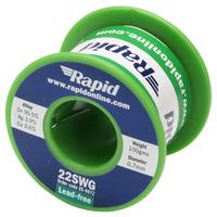 Rapid Premium Lead-Free Solder Wire 22SWG 0.7mm 100g Reel