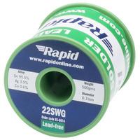 Rapid Premium Lead-Free Solder Wire 22SWG 0.7mm 0.5kg Reel