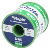 Rapid Lead-Free Solder Wire 22SWG 0.7mm 500g Reel
