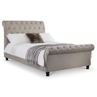 Ravello Mink Upholstered Bed Frame - King