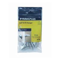 Rawlplug Self Drill Plasterboard Fixing (L)27.6mm (Dia)11.5mm Pack of 10