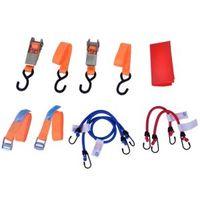 Ratchet Tie Down & Bungee Set Pack of 9
