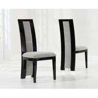 Raphael Black Solid Wood Chairs (Pair)