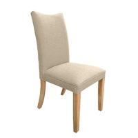 Rachael Natural Fabric Dining Chairs (Pair)